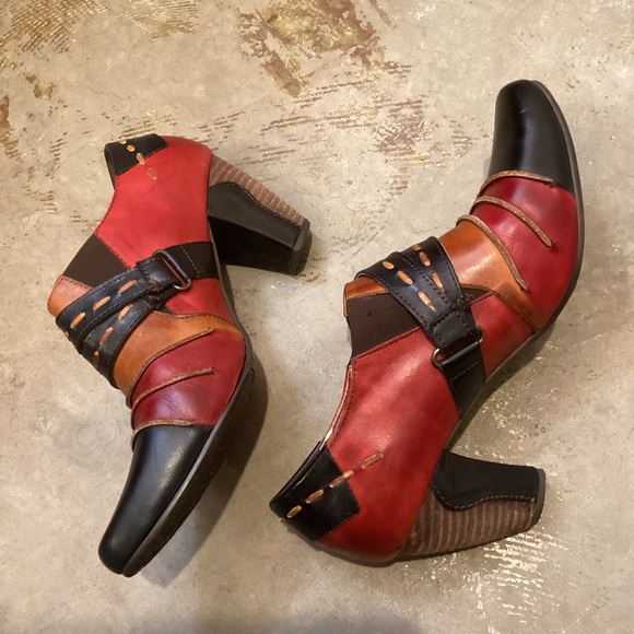 L'Artiste Spring Step Wondrous Color Block Heeled Loafer Leather Size 40 US 9 - Picture 11 of 11